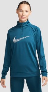 Nike dri-fit swoosh run midlayer hardlooptop blauw dames