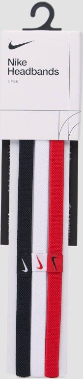 Nike elastieken haarbandjes 3-pack zwart rood