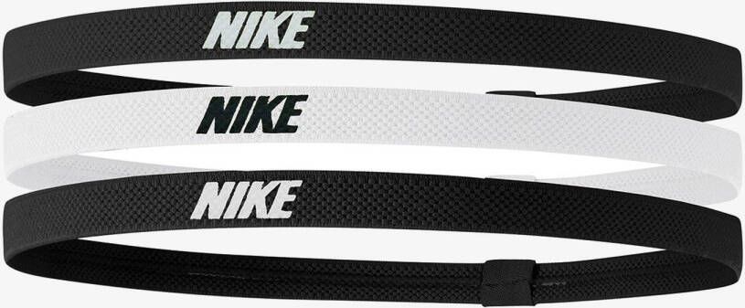 Nike elastieken haarbandjes zwart wit