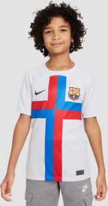 Nike fc barcelona dri-fit stadium third shirt 22 23 grijs zwart kinderen