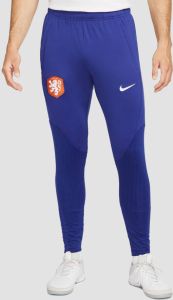 Nike knvb nederland dri-fit strike trainingsbroek 22 23 blauw oranje heren