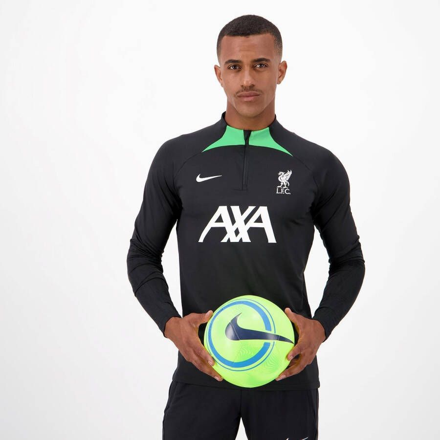 Nike liverpool training trainingstop 23 24 zwart groen heren