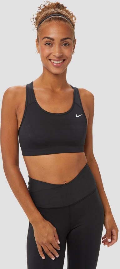 Nike med non pad medium-impact sportbh zwart dames
