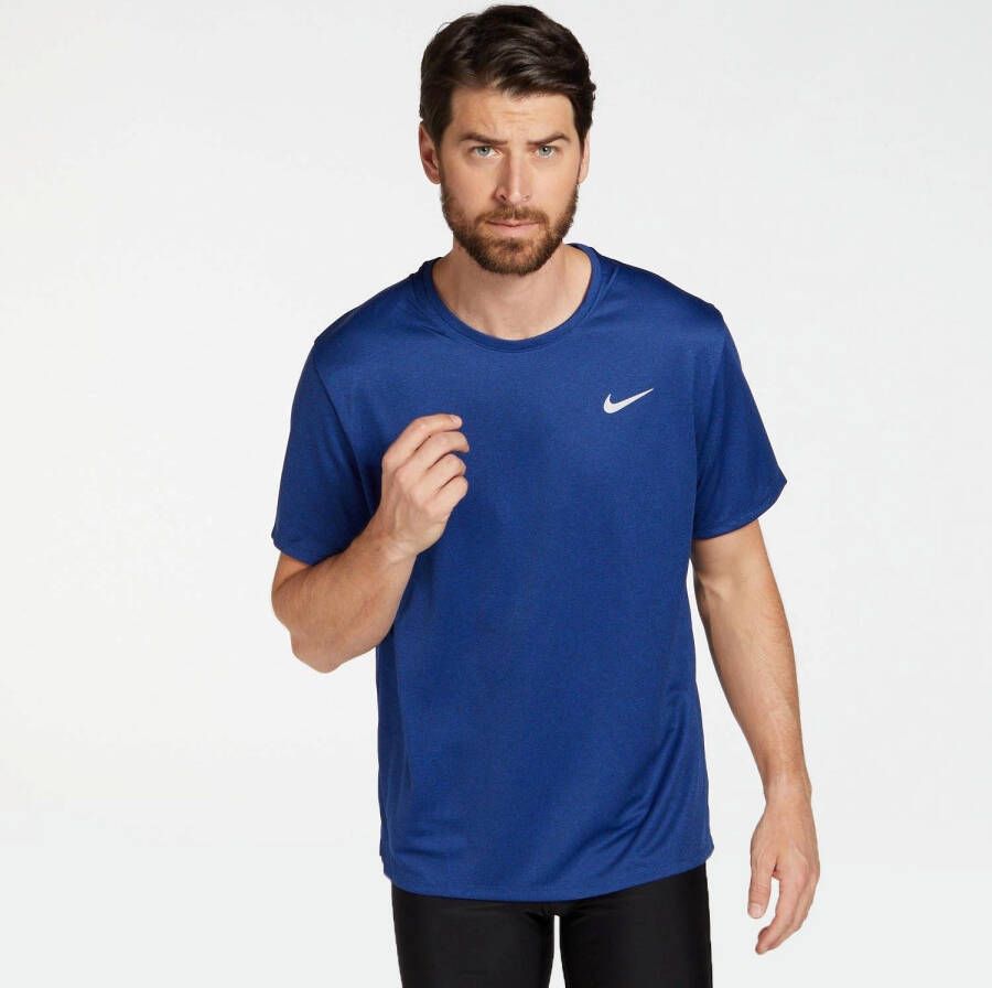 Nike miler hardloopshirt blauw heren