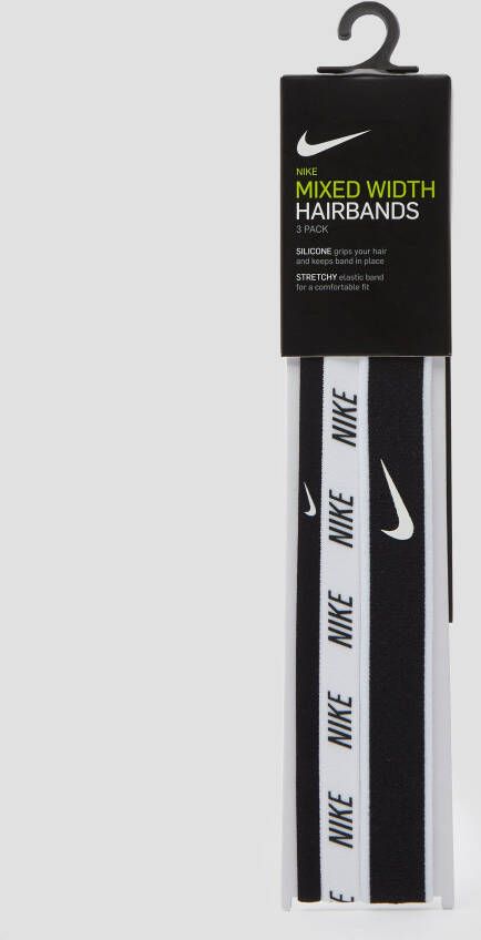 Nike mixed width haarbanden 3-pack zwart