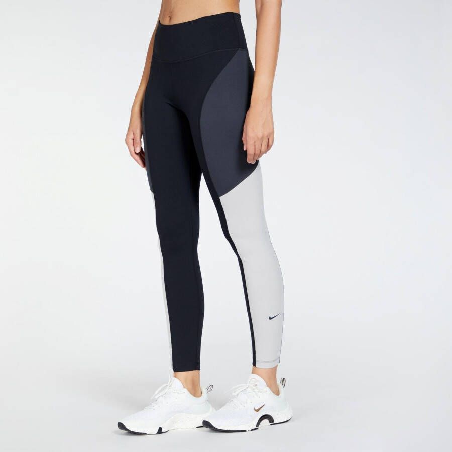 Nike one colorblock sporttight zwart dames