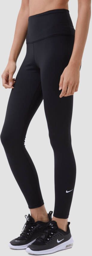 Nike Legging met hoge taille voor dames One Black White- Dames Black White