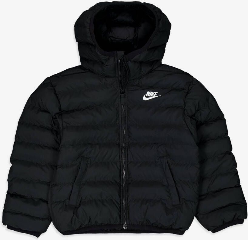 Nike Ruimvallend kinderjack met capuchon Sportswear Lightweight Synthetic Fill Black Black White - Foto 1