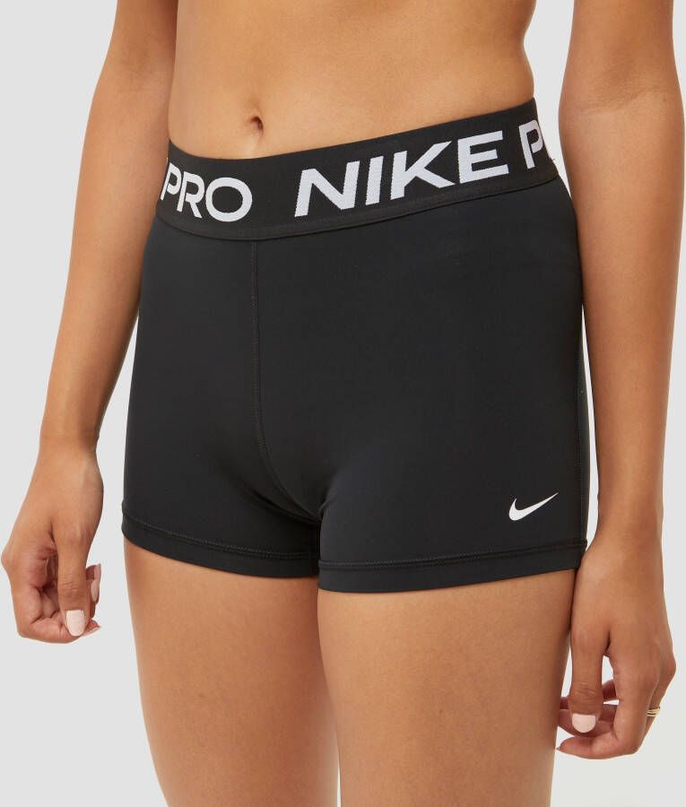 Nike pro 365 3-inch korte sporttight zwart dames