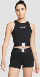 Nike pro dri-fit crop sporttanktop zwart dames