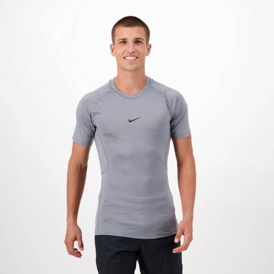 Nike pro hardloopshirt grijs heren