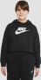 Nike Sportswear Club French Terry Cropped Hoodie Hoodies Kleding black white maat: XS beschikbare maaten:XS - Thumbnail 3