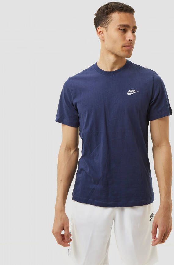 Nike sportswear club shirt blauw heren