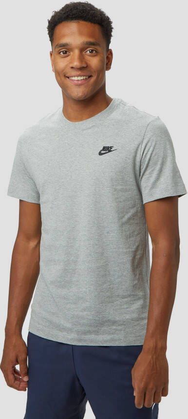 Nike sportswear club shirt grijs heren