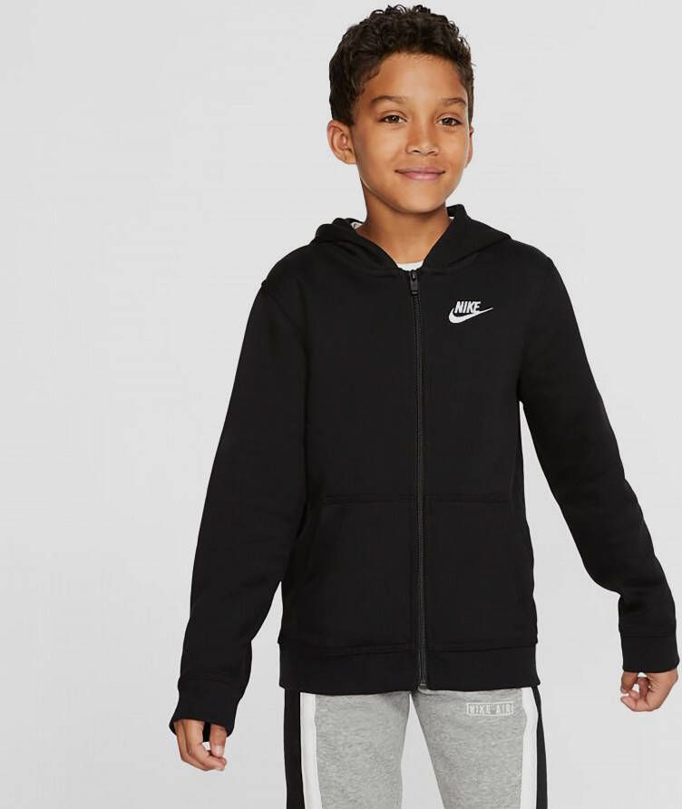 Nike sportswear club vest zwart kinderen