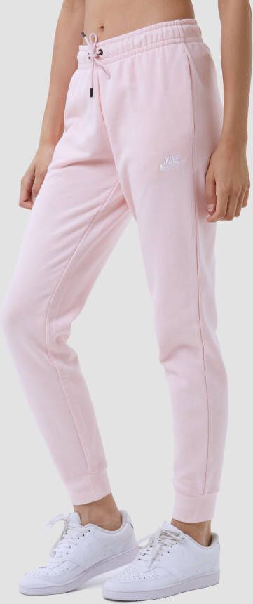 Nike sportswear essential fleece joggingbroek roze dames