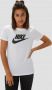 Nike sportswear essential icon futura shirt wit dames - Thumbnail 6