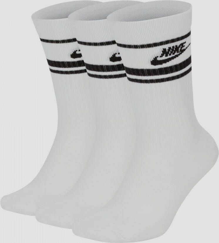 Nike 3 PACK Sportswear Essential Crew Socks Sokken in wit formaten: 34-38 - Foto 2