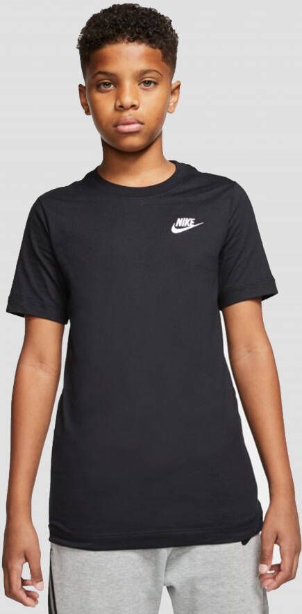 Nike sportswear futura shirt zwart kinderen