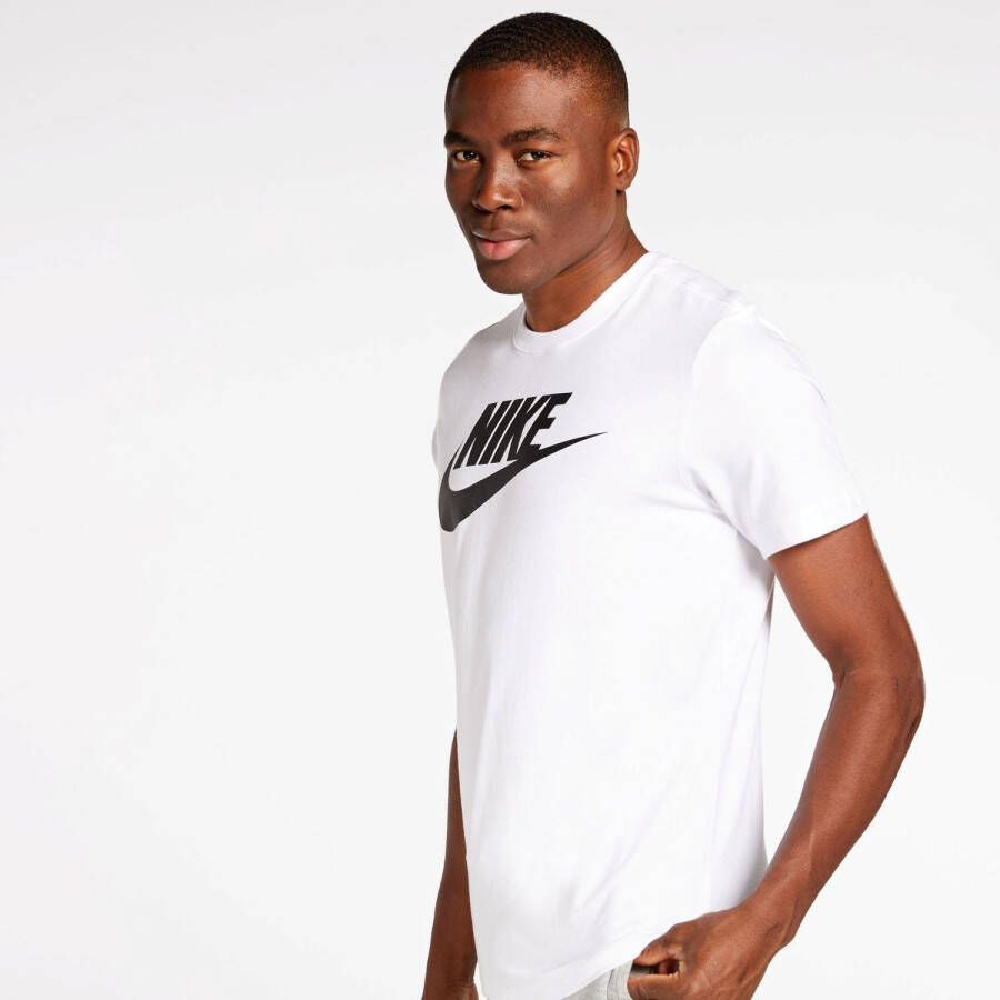 Nike sportswear icon futura shirt wit heren