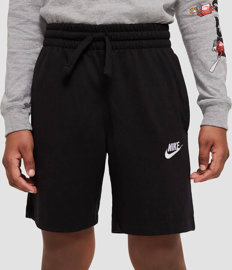 Nike sportswear jersey korte broek zwart kinderen