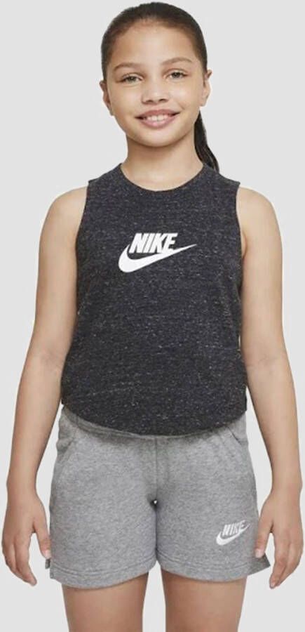 Nike sportswear jersey tanktop zwart kinderen