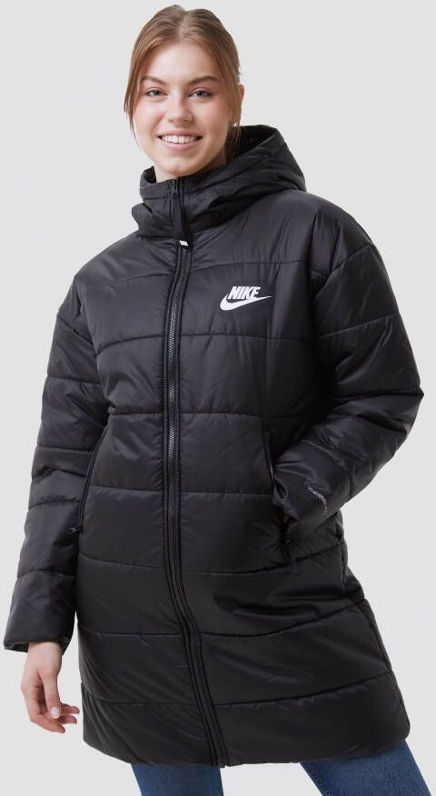 Nike sportswear therma-fit repel parka winterjas zwart dames