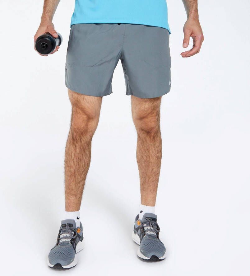 Nike Dri-FIT Hardloopshorts met binnenbroek voor heren (18 cm) Stride Smoke Grey Black- Heren Smoke Grey Black