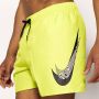 Nike Gele Swimshorts met Swoosh Design Green Heren - Thumbnail 2