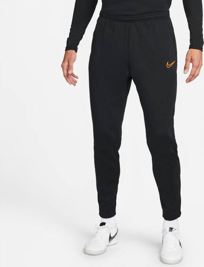 Nike therma-fit academy winter warrior trainingsbroek zwart oranje heren