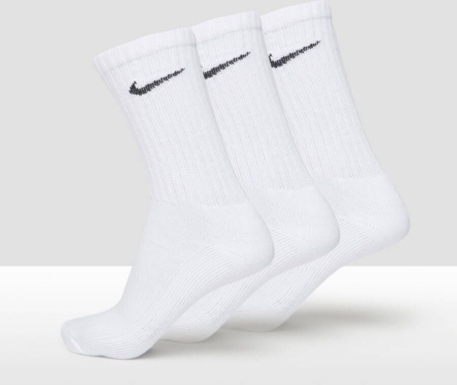 Nike value cotton crew sportsokken 3-pack wit heren