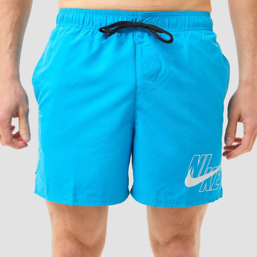 Nike volley logo boardshort 5 inch blauw heren