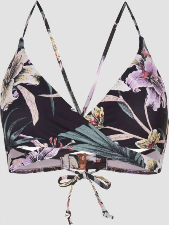 O'Neill overslag triangel bikinitop Baay zwart roze - Foto 2