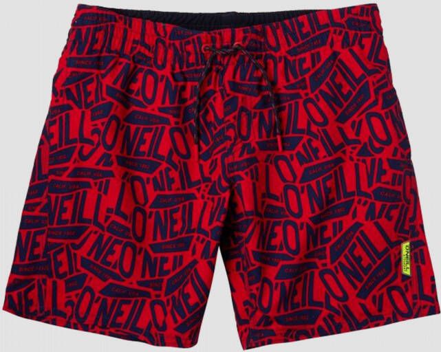 O'Neill stickerprint boardshort rood kinderen