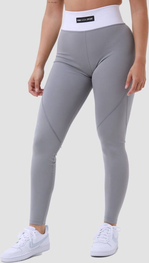 PINK SODA sculpt contrast sporttight grijs dames