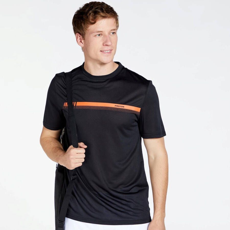 Proton Basic Zwart Tennisshirt Heren