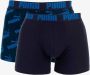 Puma all over print briefs boxers 2-pack zwart blauw heren - Thumbnail 3