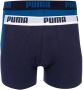 Puma basic boxershort 2-pack blauw donkerblauw heren - Thumbnail 3