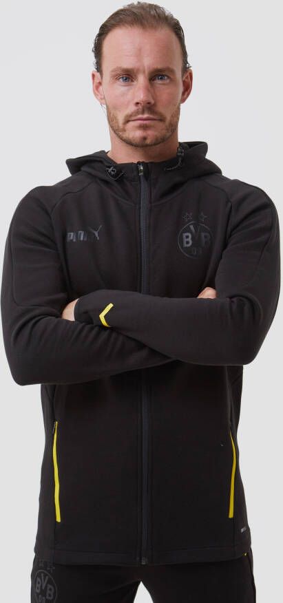 Puma borussia dortmund trainingsjas 22 23 zwart grijs heren