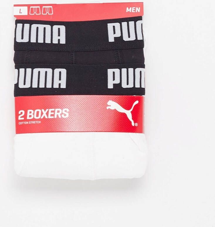 Puma boxers 2-pack wit zwart heren