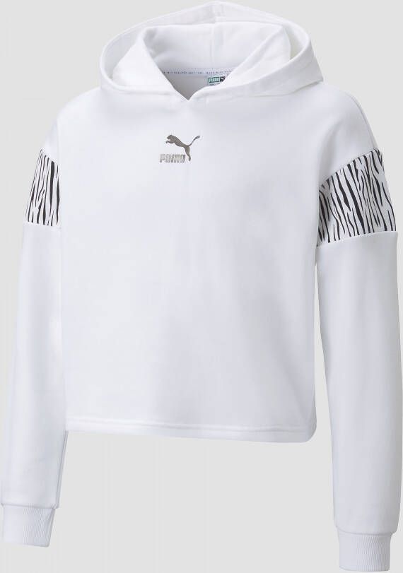 Puma classics summer roar trui wit zwart kinderen - Foto 2