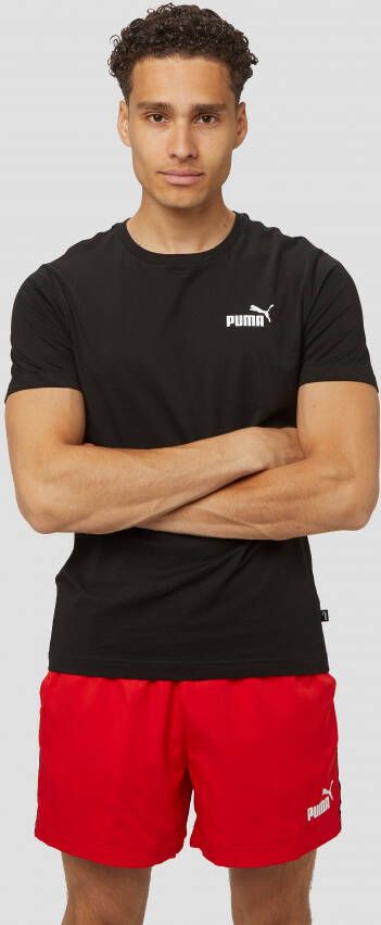 Puma essential small logo shirt zwart heren