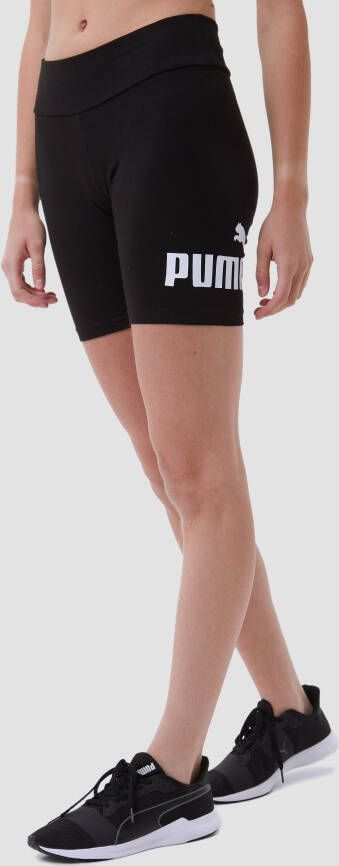 Puma essentials 7-inch logo bikershorts zwart dames