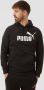 Puma Essentialsentials Logo Zwart Sweater met Capuchon Heren - Thumbnail 3