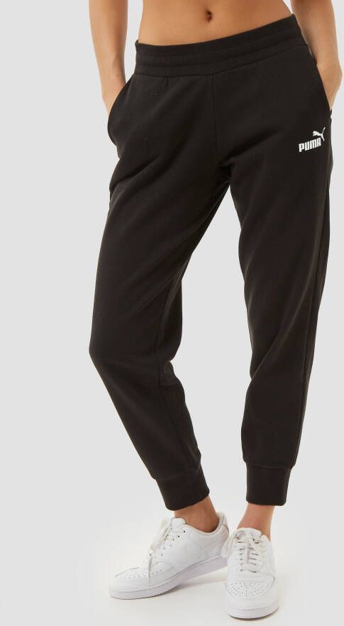 Puma essentials fleece joggingbroek zwart dames