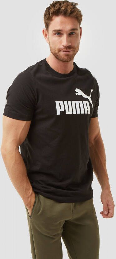 Puma essentials logo shirt zwart heren