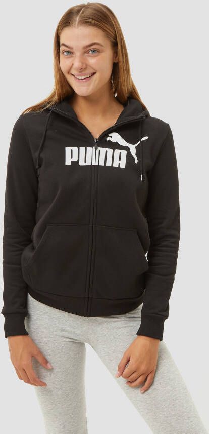 Puma essentials logo vest zwart dames