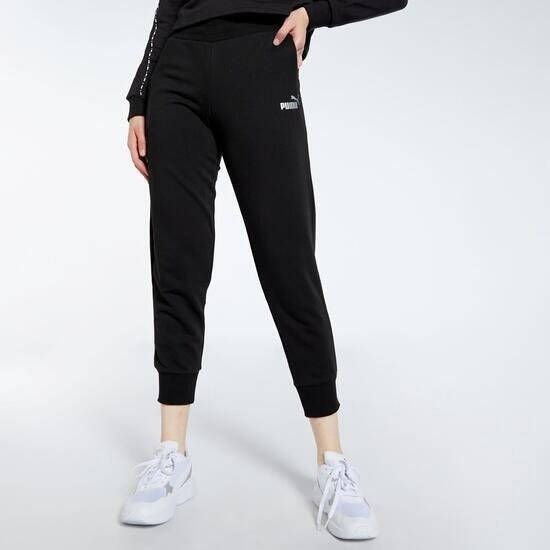Puma essentials+ metallic joggingbroek zwart dames