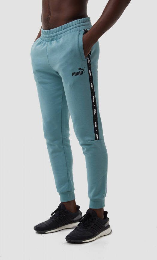 Puma essentials+ tape joggingbroek turquoise blauw heren
