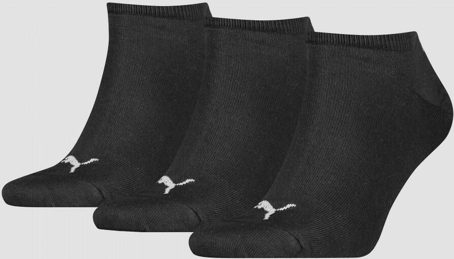Puma invisible sokken 3 pack zwart